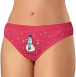 Kalhotky dámské Andrie vánoční PS 1050 sněhulák růžové Barva: růžová, Velikost: S