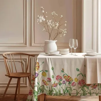 ubrus Lenbutik Papouščí tulipány modrá 70x70 cm