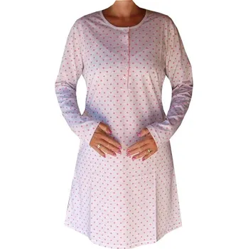 Dámské noční prádlo xcena Noční košile s dlouhým rukávem dámské Velikost: XXL