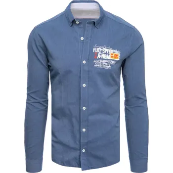 Pánská košile Pánská košile DX2277 Barva: Nebeská, Velikost: 2XL