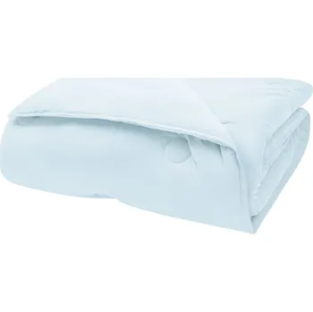 přikrývka Přikrývka Lupa Soft, z česané bavlny, světle modrá, 300 gr/m², 200x220 cm