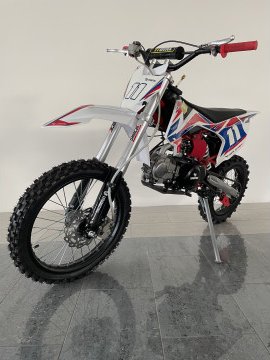 Pitbike Leramotors Shark 125ccm 4T 17"/14" Červená, Barva červená Leramotors