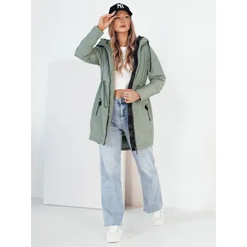 Dámská parka Dámská bunda parka GROLIN TY4172 Barva: Zelená, Velikost: 2XL