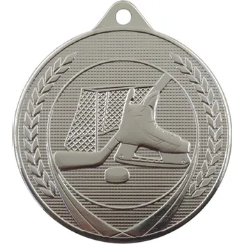 Medaile lední hokej 50 mm Barva: stříbrná