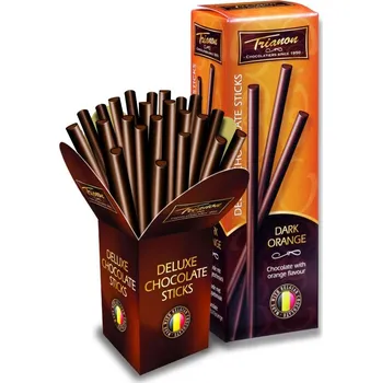 Čokoláda Trianon Chocolatiers B.V., Spaanderstraat 12 - 5348LA - Oss - Vyrobeno v Nizozemí Trianon čokoládové tyčinky pomerančové 50% 125g