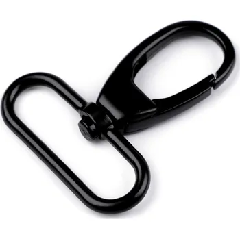 Galanterie Kovová karabina otočná, průvlek 38 mm