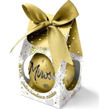 Bytová dekorace Nekupto Vánoční koule se jménem svítící - Miroslav