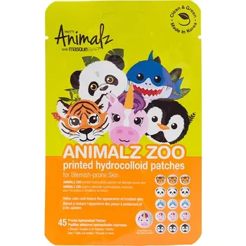 Léčba akné Animals Zoo Printed Hydrocolloid Patches