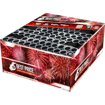 Zábavní pyrotechnika BEST PRICE MULTI SHAPE - kompaktní ohňostroj 100 výstřelů, cal. 20 mm