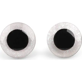 Galanterie Oči glitrové s pojistkou Ø25 mm