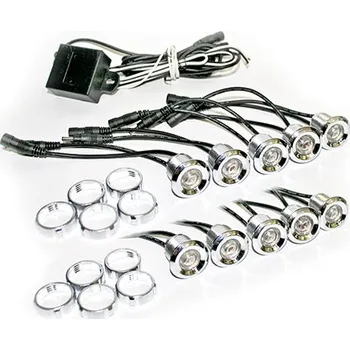 Držák SPZ Denní svícení bílé bodové 10LED x 2W