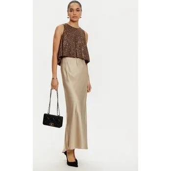 Dámská halenka ViCOLO Halenka TS0351 Hnědá Regular Fit M