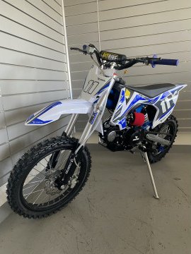 Pitbike Leramotors Shark 125ccm 4T 17"/14" Modrá, Barva modrá Leramotors