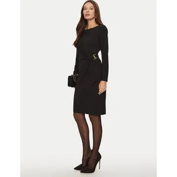 Dámská móda DKNY Koktejlové šaty DD4H1242 Černá Slim Fit 4