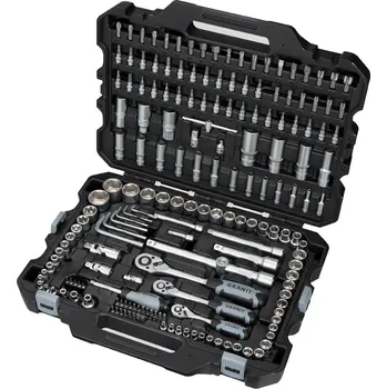 Gola sada Sada Black Edition nástrčných klíčů 181-dílná v kufru o velikosti 1/4", 3/8", 1/2"