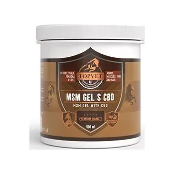 Kosmetika pro koně MSM gel s CBD pro koně TOPVET 500ml