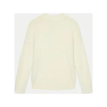 Dámské oblečení United Colors Of Benetton Rolák 19BAC200I Écru Regular Fit 168