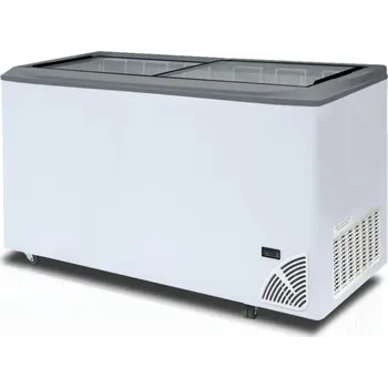 Mraznička Pultová mraznička prosklené rovné víko Byfal ARO 601/2 Grey Edge
