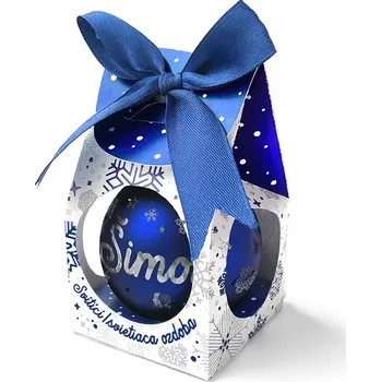 Bytová dekorace Nekupto Vánoční koule se jménem svítící - Šimon