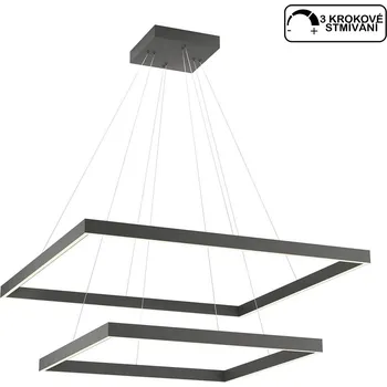 Světla a lustry REDO GROUP Redo FEBE 01-2921 černé závěsné svítidlo na lanku/LED 100W/3000K-4000K Barva světla: 3000K