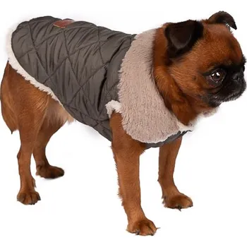 Obleček pro psa Vesta s kožíškem Barva: Zelená, Velikost: L