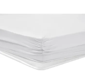 Prostěradlo Prostěradlo Shelly Maisy, z bambusového saténu, napínací, bílé, 160x200 cm