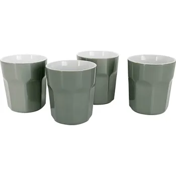 Clay - II.jakost Pohár Everest 280 ml, sada 4 ks, zelená, II.jakost