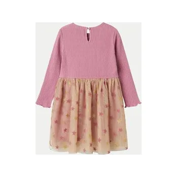 Dámské šaty NAME IT Každodenní šaty 13236039 Růžová Regular Fit 98