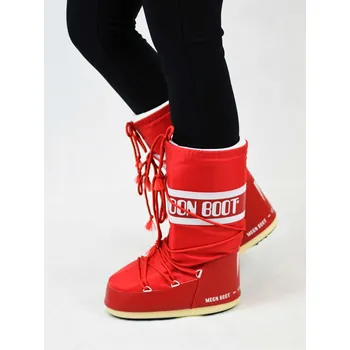 Sjezdové boty MOON BOOT JUNIOR ICON NYLON RED Velikost obuvi: 27/30