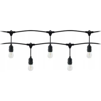 Vánoce Světelný řetěz Virone 1000 cm do zásuvky černý