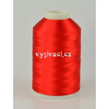 Nit vyšívací nitě červená ROYAL C038 návin 5000 metrů viskóza návin: 1 kón návin 5000m *** SKLADEM 3 kóny