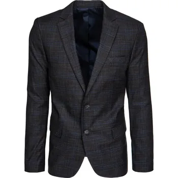 Pánské jednořadé sako MX0639 Barva: Tmavě Šedá, Velikost: M/52