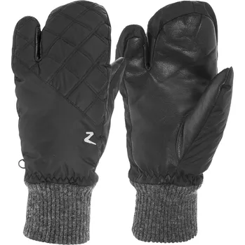 Jezdecké rukavice Horze Zimní jezdecké rukavice polstrované tříprsté Barva: Černá, Velikost: XS