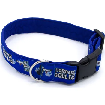 Obojek pro psa Pamlskový Ráj Obojek pro psa - border kolie Barva: modrá (borderka)