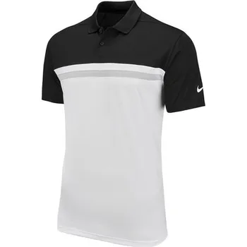 Pánské oblečení Nike Nike Victory Colour Block Polo Black/White/Light Grey velikost XL