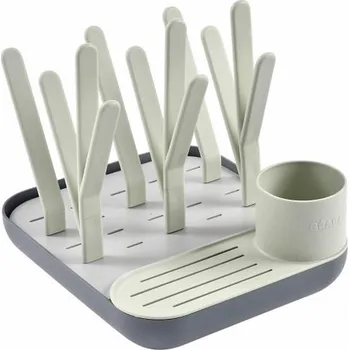 Odkapávač na nádobí Beaba - Odkapávač na láhve zelená/šedá