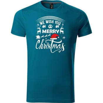 Pánské tričko DOBRÝ TRIKO Pánské tričko We wish you Velikost: L, Barva: Petrolejová