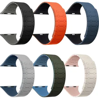 Silikonový Magnetický Pásek Na Apple Watch 38/40/41 Barva: Černo-Šedá