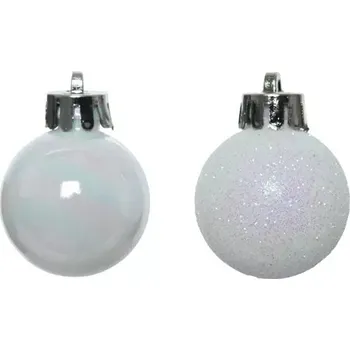 Vánoční dekorace Zdobená Vánoční Koule vánoční koule 3 cm 14 ks