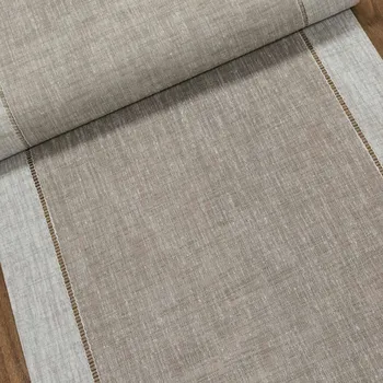 Polyesterové plátno / štola na metráž AURORA BRA, béžová, š. 40cm (látka v metráži)