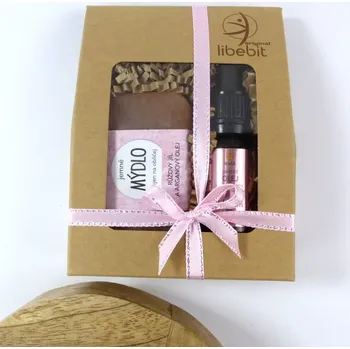 Kosmetická sada Pěsticí olej LINUM a mýdlo s arganovým olejem a růžovým jílem v sadě (Dárková sada pěsticího oleje a luxusního mýdla)