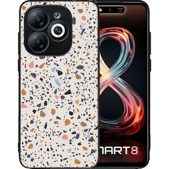 Pouzdro na tablet VSECHNONAMOBIL 94367 MY ART Ochranný kryt pro Infinix Smart 8 BEIGE TERRAZZO (162)