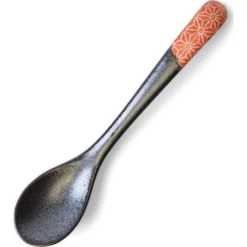 Příbor Jídelní lžíce ASANOHA 12,5 cm, červená, keramika, MIJ