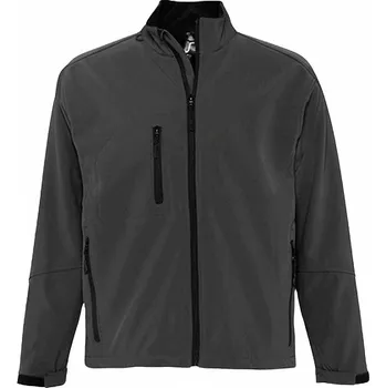 Pánská softshellová bunda Sol's Pánská softshellová bunda Relax se stojáčkem Barva: šedá uhlová, Velikost: S L866