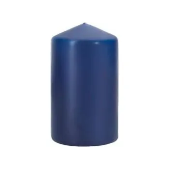 Svíčka Svíčka válec 6 x 15 cm, tm. modrá