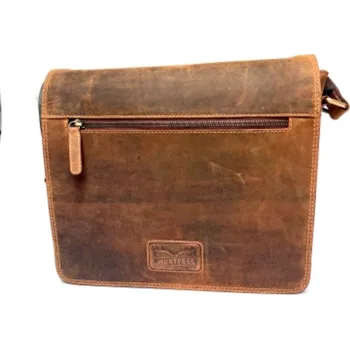 Kožená taška přes rameno Hunters pro muže hnědá