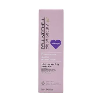 Vlasová regenerace Paul Mitchell Clean Beauty Depositing Treatment vyživující barvící maska na vlasy 150 ml, Amethyst
