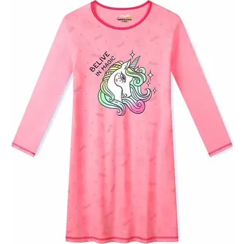 Dívčí oblečení DÍVČÍ NOČNÍ KOŠILE MN3774 VELIKOSTI 134-164 Velikost: 152, Barva: Růžová