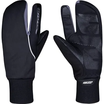 Cyklistické rukavice rukavice zimní FORCE HOT RAK 3 PRO, černé L - S