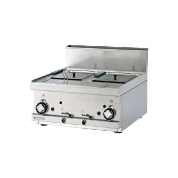 fritéza RM GASTRO Fritéza plynová dvojitá 0,75 kW/l, 8+8 l bez podestavby | RM - F2/8T-66G